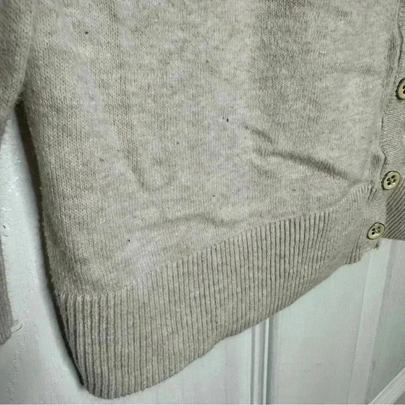 GAP Factory Cardigan 3/4 Sleeves Cream Size Extra Small - Picture 2 of 15